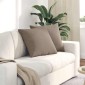 vidaXL Μαξιλάρι Καναπέ 2 pcs Taupe 50 x 50 cm ύφασμα
