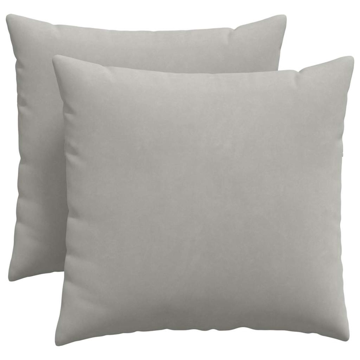 vidaXL Μαξιλάρι Καναπέ 2 pcs Ανοιχτό γκρι 50 x 50 cm ύφασμα