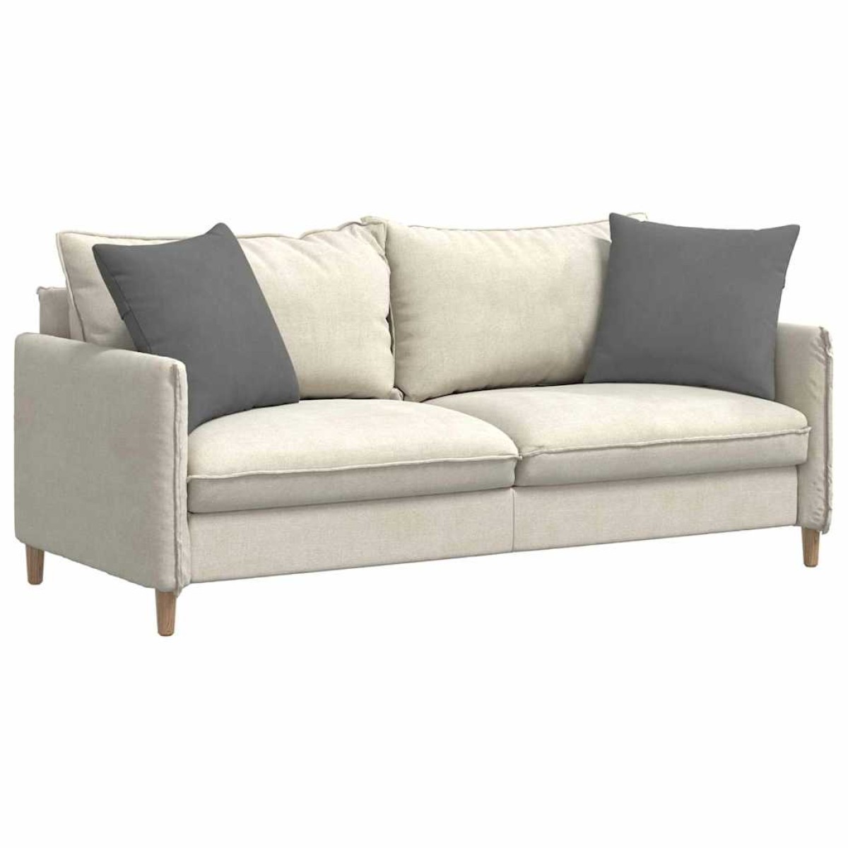 vidaXL Μαξιλάρι Καναπέ 2 pcs Σκούρο Γκρι 50 x 50 cm ύφασμα