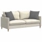 vidaXL Μαξιλάρι Καναπέ 2 pcs Σκούρο Γκρι 50 x 50 cm ύφασμα