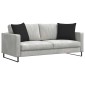 vidaXL Μαξιλάρι Καναπέ 2 pcs Μαύρο 50 x 50 cm ύφασμα