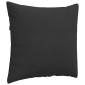 vidaXL Μαξιλάρι Καναπέ 2 pcs Μαύρο 50 x 50 cm ύφασμα