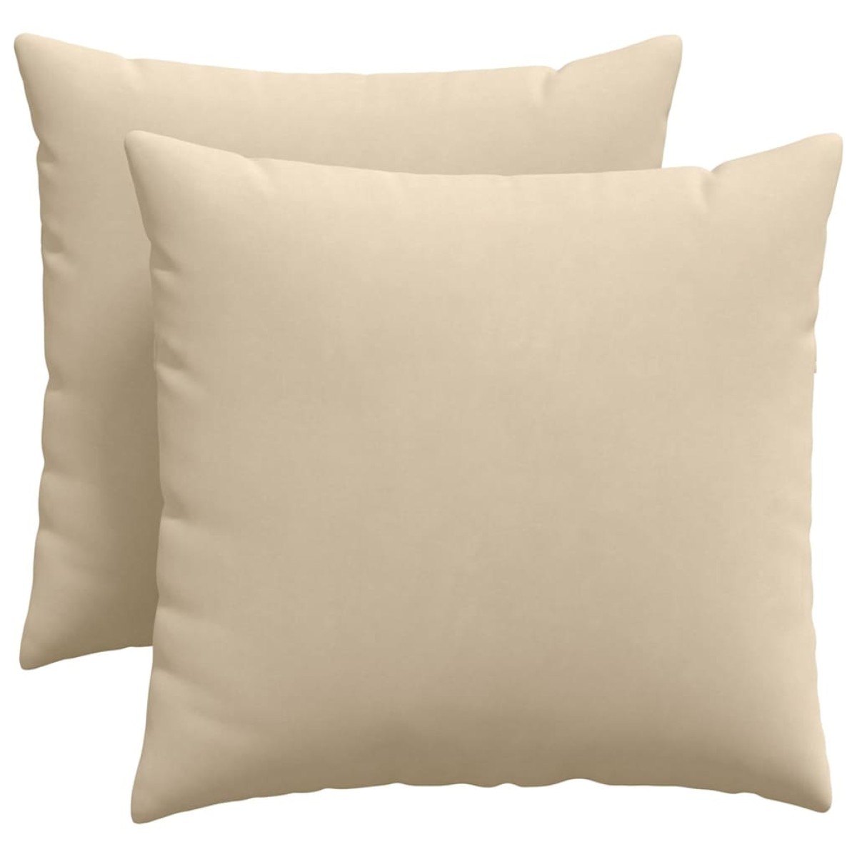vidaXL Μαξιλάρι Καναπέ 2 pcs Κρεμ 50 x 50 cm ύφασμα