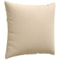 vidaXL Μαξιλάρι Καναπέ 2 pcs Κρεμ 50 x 50 cm ύφασμα
