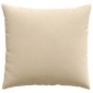 vidaXL Μαξιλάρι Καναπέ 2 pcs Κρεμ 50 x 50 cm ύφασμα