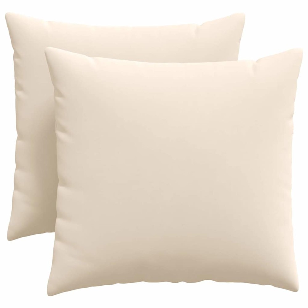 vidaXL Μαξιλάρι Καναπέ 2 pcs Μπεζ 50 x 50 cm ύφασμα
