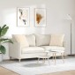 vidaXL Μαξιλάρι Καναπέ 2 pcs Μπεζ 50 x 50 cm ύφασμα