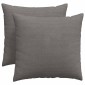 vidaXL Μαξιλάρι Καναπέ 2 pcs Ανοιχτό γκρι 50 x 50 cm