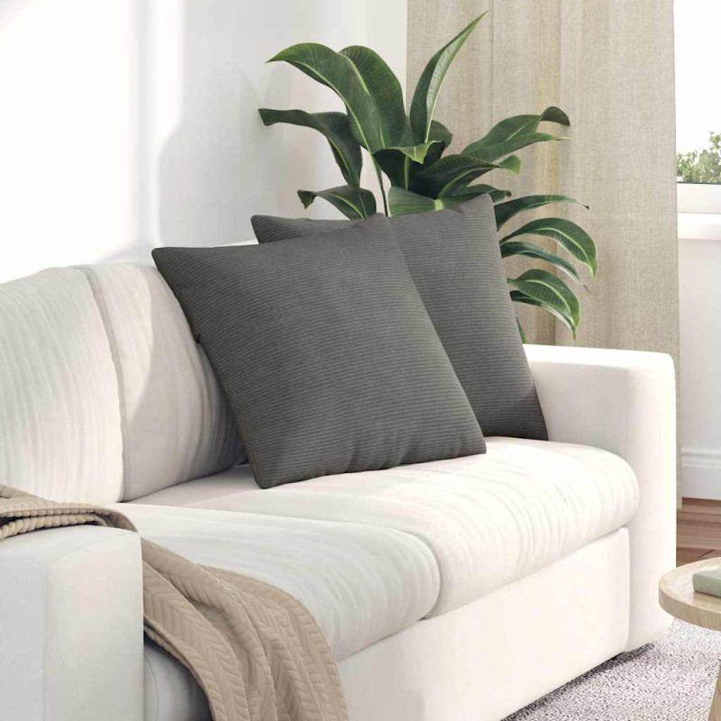 vidaXL Μαξιλάρι Καναπέ 2 pcs Ανοιχτό γκρι 50 x 50 cm