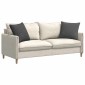 vidaXL Μαξιλάρι Καναπέ 2 pcs Σκούρο Γκρι 50 x 50 cm