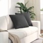 vidaXL Μαξιλάρι Καναπέ 2 pcs Σκούρο Γκρι 50 x 50 cm