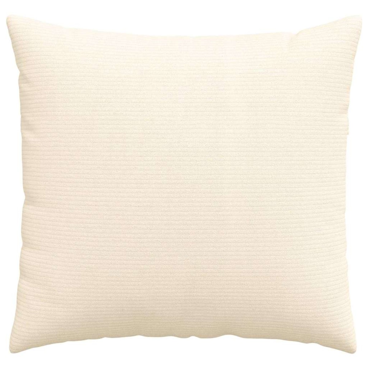 vidaXL Μαξιλάρι Καναπέ 2 pcs Κρεμ 50 x 50 cm Υφασμάτινο Κορντουρά