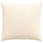 vidaXL Μαξιλάρι Καναπέ 2 pcs Κρεμ 50 x 50 cm Υφασμάτινο Κορντουρά