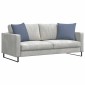 vidaXL Μαξιλάρι Καναπέ 2 pcs Μπλε 50 x 50 cm Υφασμάτινο Κορντουρά