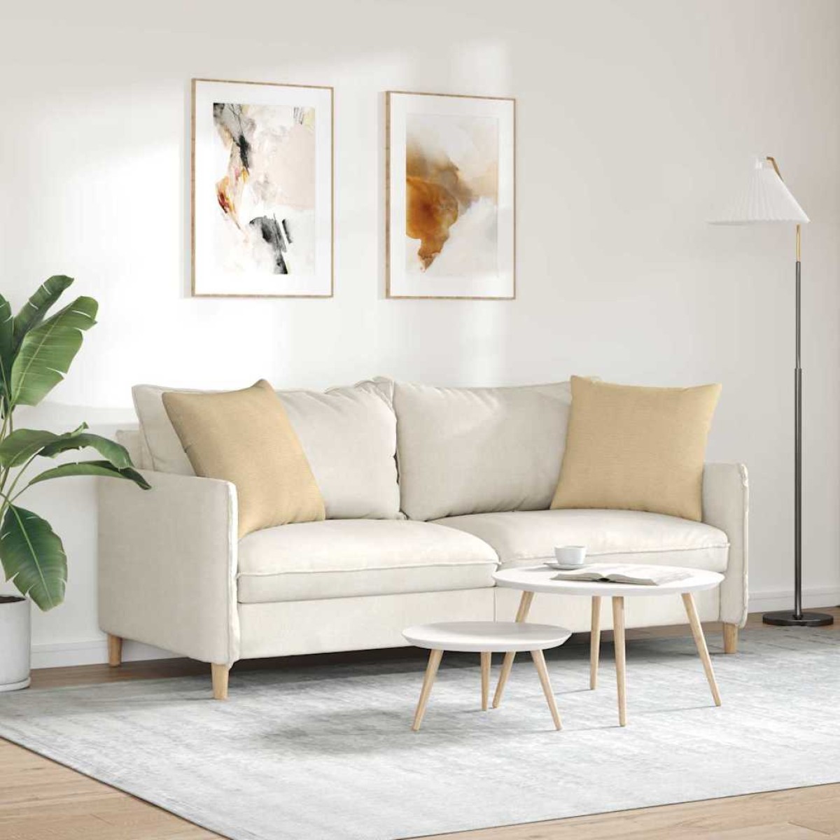 vidaXL Μαξιλάρι Καναπέ 2 pcs Γκρι Πράσινο 50 x 50 cm
