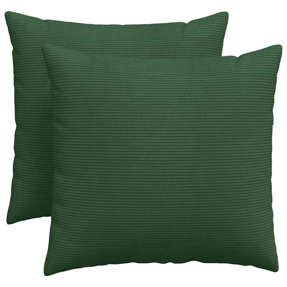 vidaXL Μαξιλάρι Καναπέ 2 pcs Σκούρο Πράσινο 50 x 50 cm