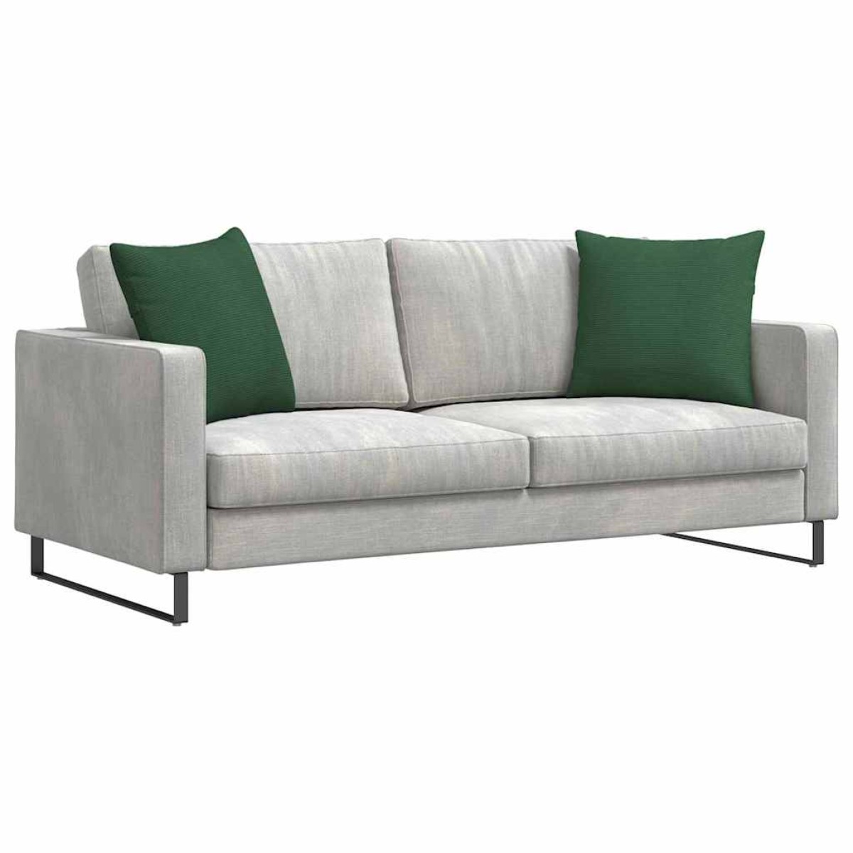 vidaXL Μαξιλάρι Καναπέ 2 pcs Σκούρο Πράσινο 50 x 50 cm
