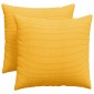 vidaXL Μαξιλάρι Καναπέ 2 pcs Απαλό Κίτρινο 50 x 50 cm