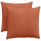 vidaXL Μαξιλάρι Καναπέ 2 pcs Κόκκινο Πορτοκαλί 50 x 50 cm