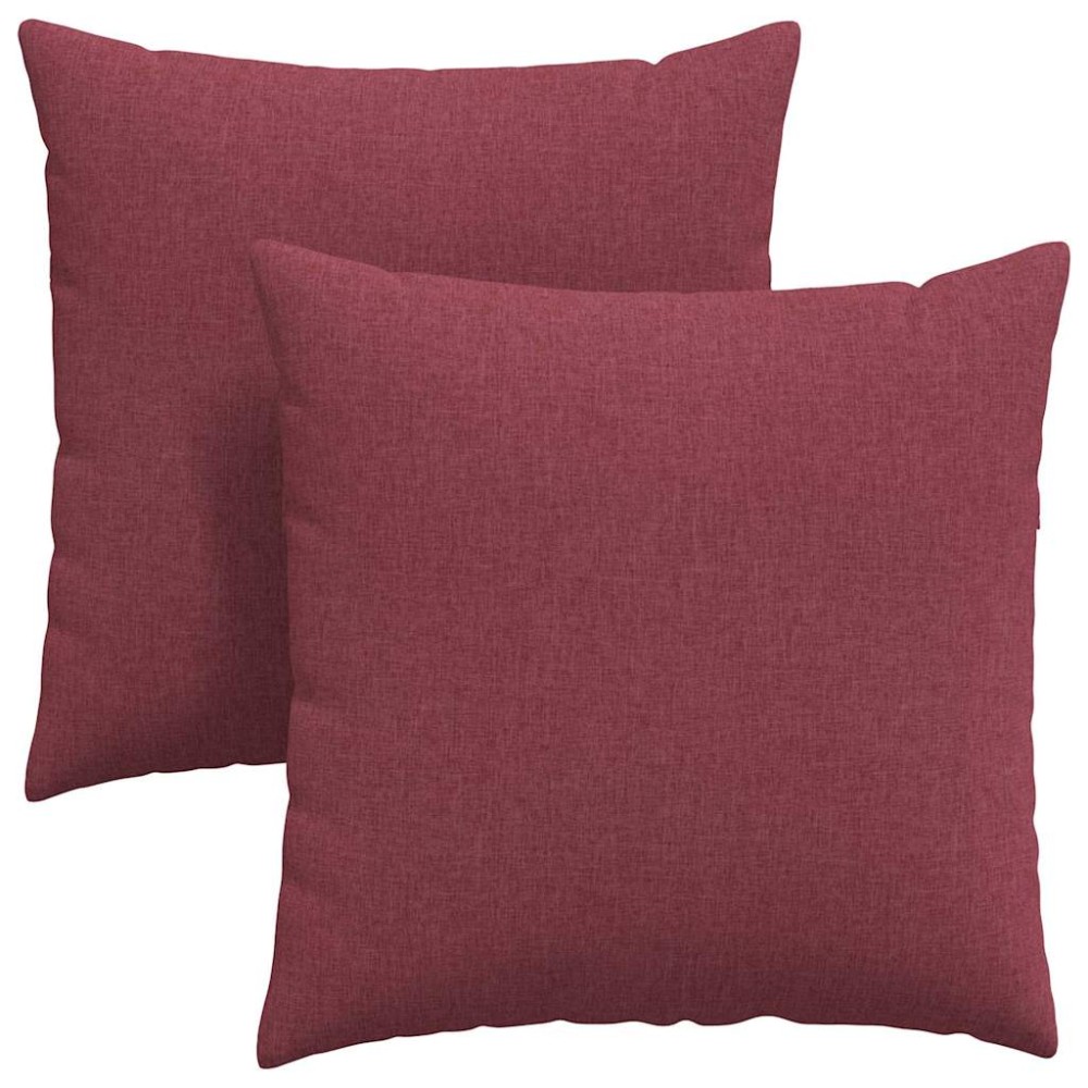 vidaXL Μαξιλάρι Καναπέ 2 τμχ. ύφασμα Κόκκινο 60 x 60 cm