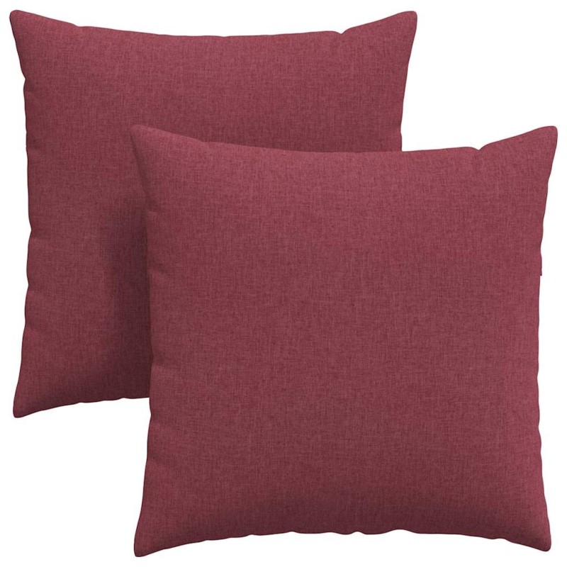 vidaXL Μαξιλάρι Καναπέ 2 τμχ. ύφασμα Κόκκινο 60 x 60 cm