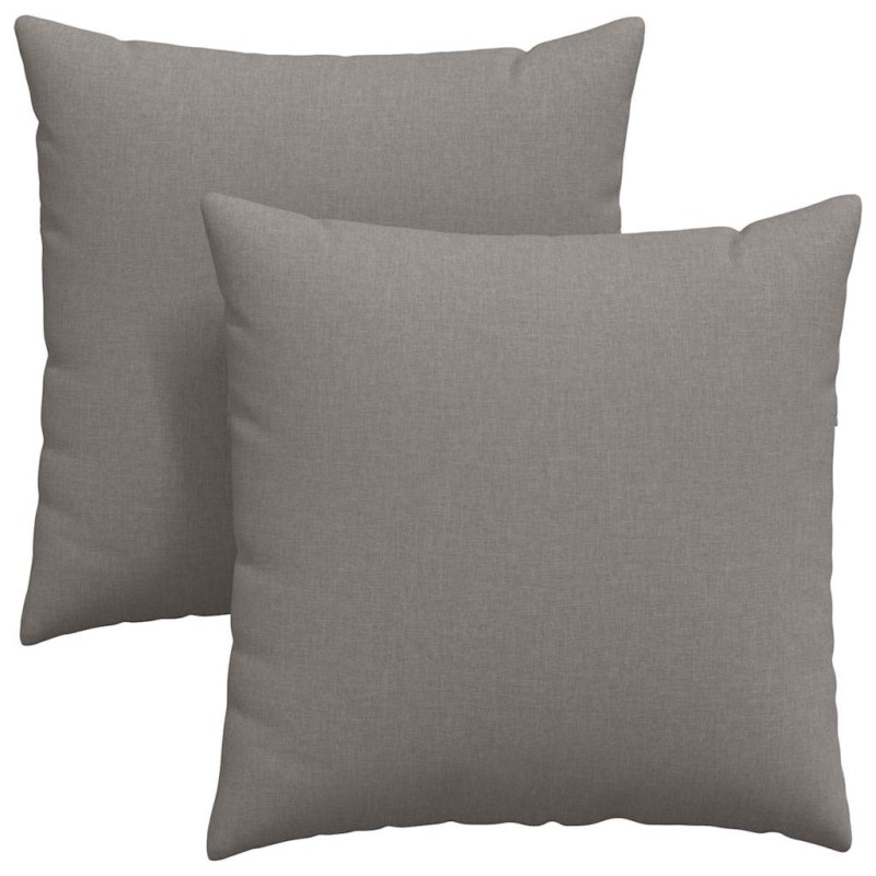 vidaXL Μαξιλάρι Καναπέ 2 τμχ. ύφασμα Taupe 60 x 60 cm