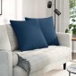 vidaXL Μαξιλάρι Καναπέ 2 τμχ. ύφασμα Μπλε 60 x 60 cm