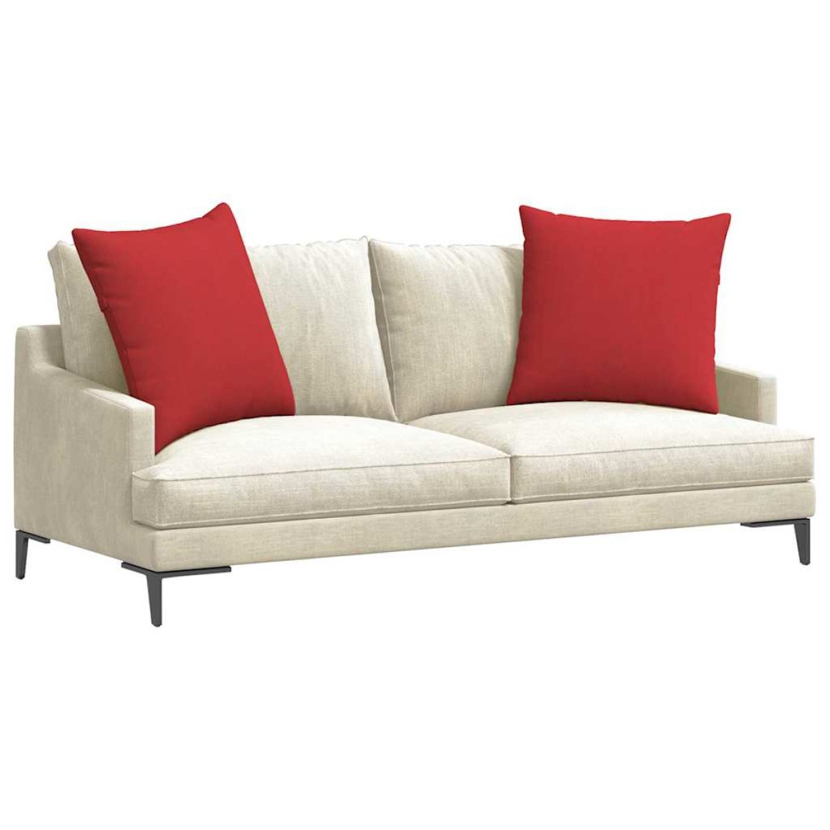 vidaXL Μαξιλάρι Καναπέ 2 τμχ. ύφασμα Κόκκινο 60 x 60 cm