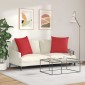 vidaXL Μαξιλάρι Καναπέ 2 τμχ. ύφασμα Κόκκινο 60 x 60 cm