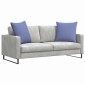 vidaXL Μαξιλάρι Καναπέ 2 τμχ. ύφασμα Μπλε τζην 60 x 60 cm