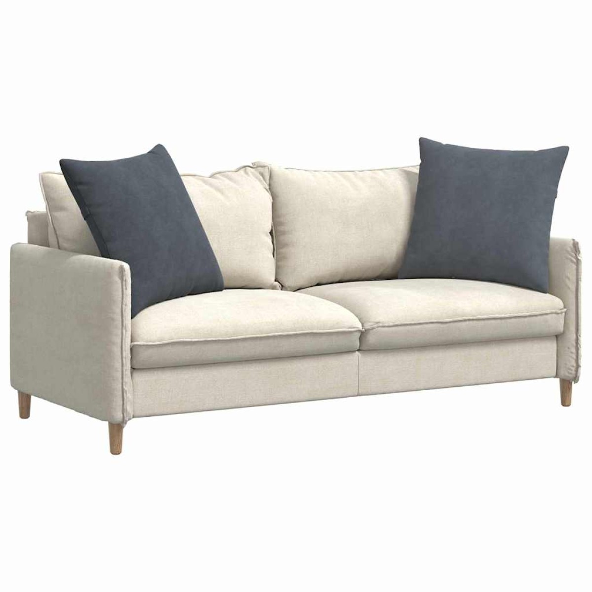vidaXL Μαξιλάρι Καναπέ 2 pcs Σκούρο Γκρι 60 x 60 cm