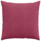 vidaXL Μαξιλάρι Καναπέ 2 pcs Κόκκινο 60 x 60 cm Υφασμάτινο Κορντουρά