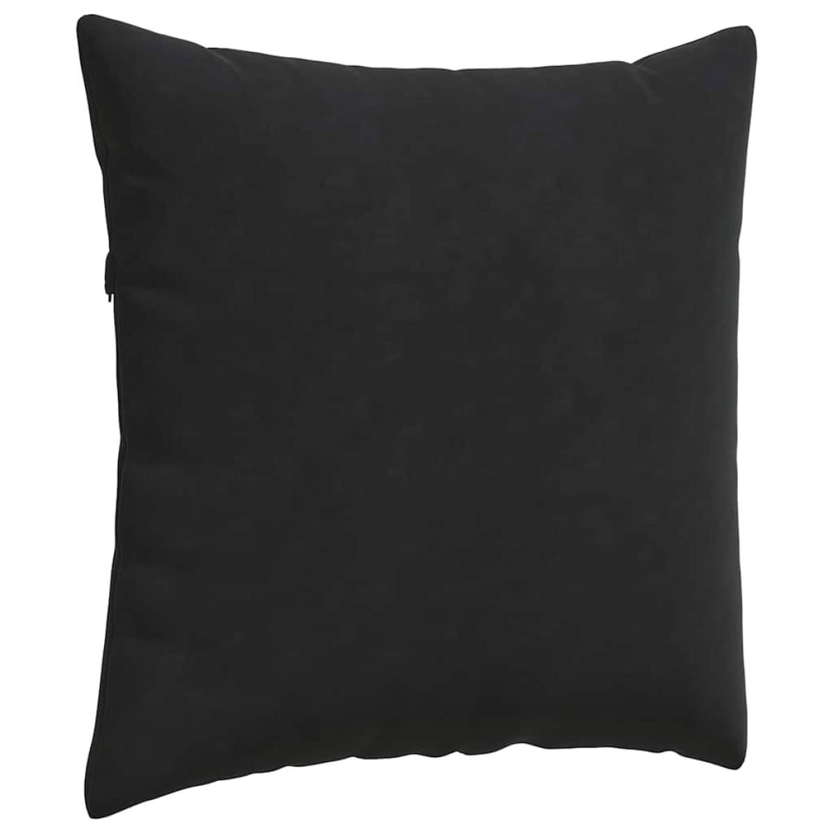 vidaXL Μαξιλάρι Καναπέ 2 pcs Μαύρο 60 x 60 cm Υφασμάτινο Κορντουρά