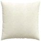 vidaXL Μαξιλάρι Καναπέ 2 pcs Κρεμ 60 x 60 cm Υφασμάτινο Κορντουρά