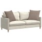 vidaXL Μαξιλάρι Καναπέ 2 pcs Taupe 60 x 60 cm ύφασμα