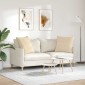 vidaXL Μαξιλάρι Καναπέ 2 pcs Κρεμ 60 x 60 cm ύφασμα