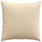 vidaXL Μαξιλάρι Καναπέ 2 pcs Κρεμ 60 x 60 cm ύφασμα