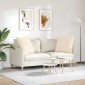 vidaXL Μαξιλάρι Καναπέ 2 pcs Μπεζ 60 x 60 cm ύφασμα