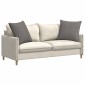vidaXL Μαξιλάρι Καναπέ 2 pcs Ανοιχτό γκρι 60 x 60 cm