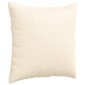 vidaXL Μαξιλάρι Καναπέ 2 pcs Κρεμ 60 x 60 cm Υφασμάτινο Κορντουρά