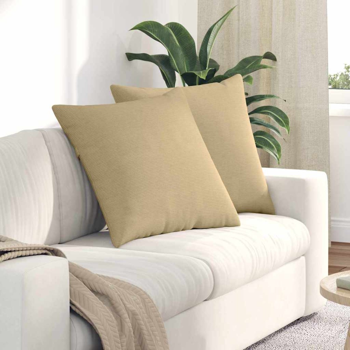 vidaXL Μαξιλάρι Καναπέ 2 pcs Γκρι Πράσινο 60 x 60 cm