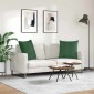 vidaXL Μαξιλάρι Καναπέ 2 pcs Σκούρο Πράσινο 60 x 60 cm