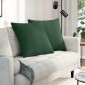 vidaXL Μαξιλάρι Καναπέ 2 pcs Σκούρο Πράσινο 60 x 60 cm