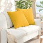 vidaXL Μαξιλάρι Καναπέ 2 pcs Απαλό Κίτρινο 60 x 60 cm