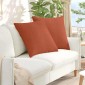 vidaXL Μαξιλάρι Καναπέ 2 pcs Κόκκινο Πορτοκαλί 60 x 60 cm