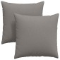 vidaXL Μαξιλάρι Καναπέ 2 τμχ. ύφασμα Taupe 80 x 80 cm