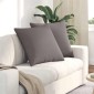 vidaXL Μαξιλάρι Καναπέ 2 τμχ. ύφασμα Taupe 80 x 80 cm
