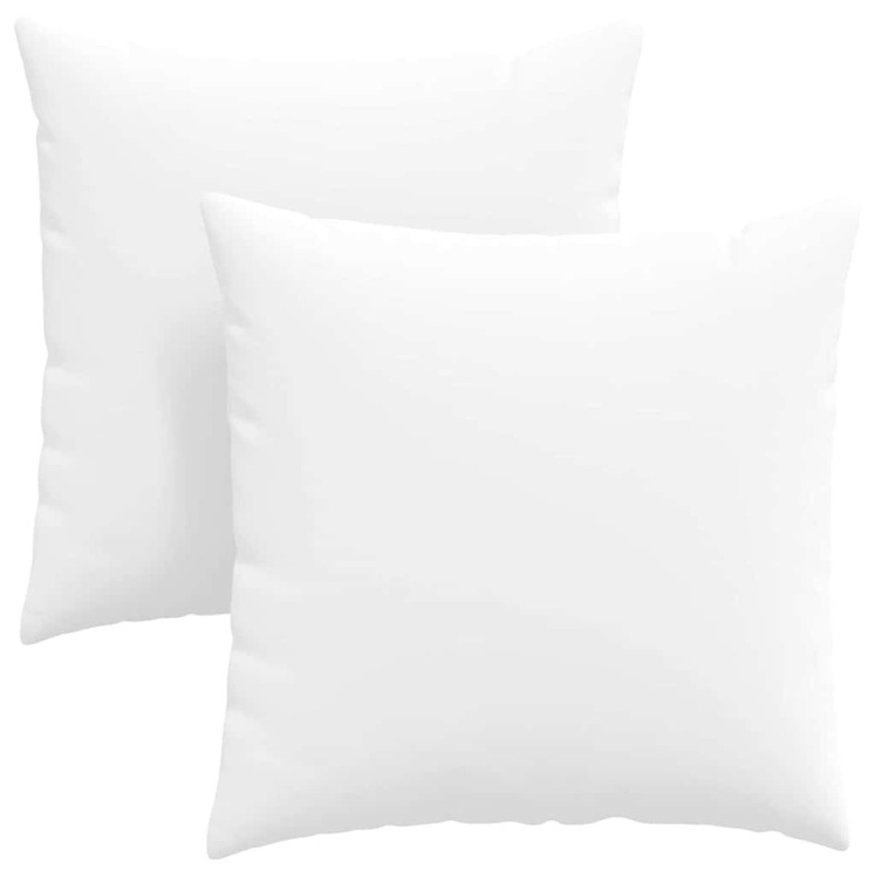 vidaXL Μαξιλάρι Καναπέ 2 τμχ. ύφασμα Λευκό 80 x 80 cm