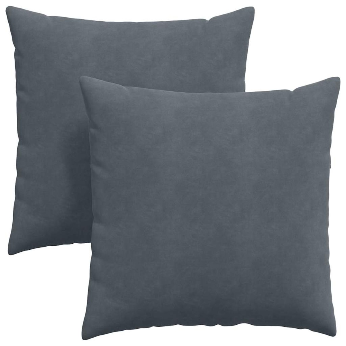 vidaXL Μαξιλάρι Καναπέ 2 pcs Σκούρο Γκρι 80 x 80 cm