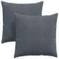 vidaXL Μαξιλάρι Καναπέ 2 pcs Σκούρο Γκρι 80 x 80 cm